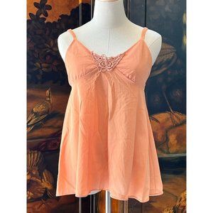 Vintage Pajama Set Large Nude Bikini Bottoms Straps Glencraft USA Nylon